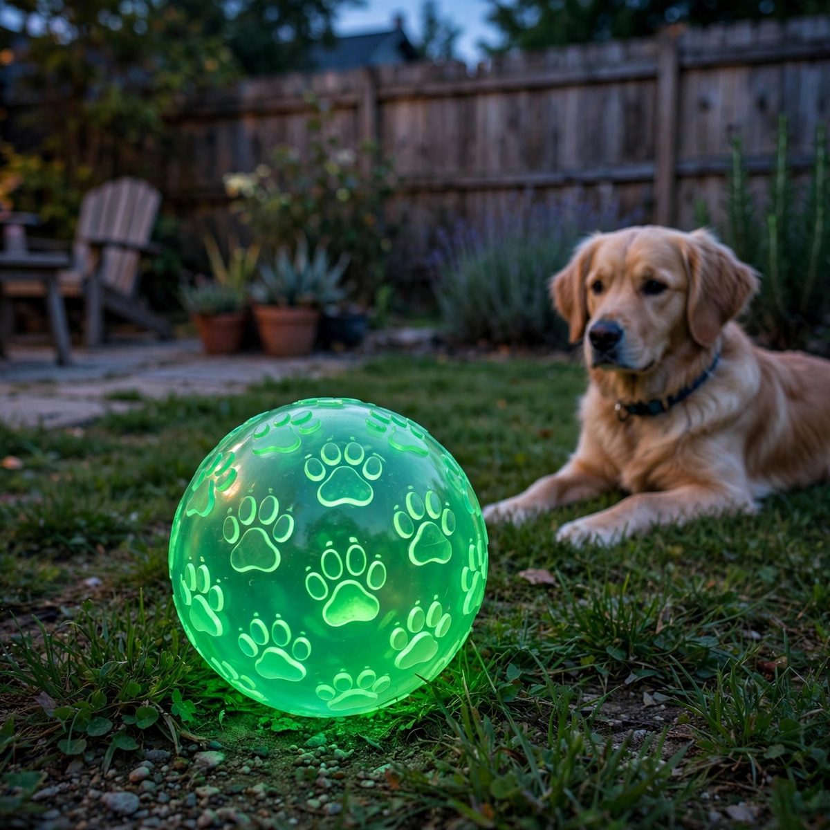 BouncePup Glow Fetch Ball for Night Play — view 4