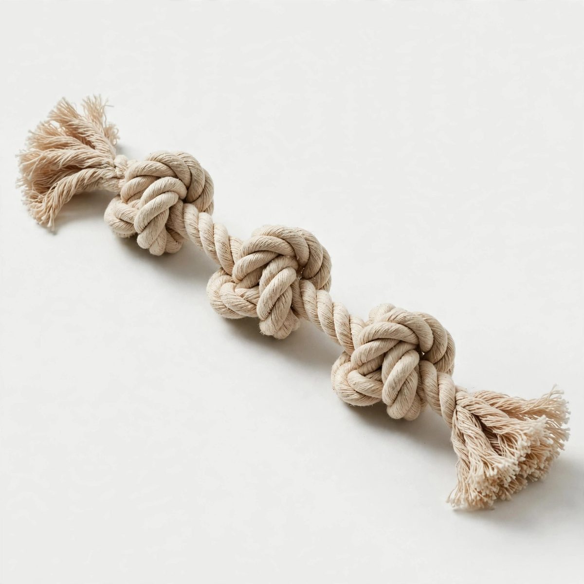 BouncePup Knotted Rope Tug Toy, 3 Knot — view 2