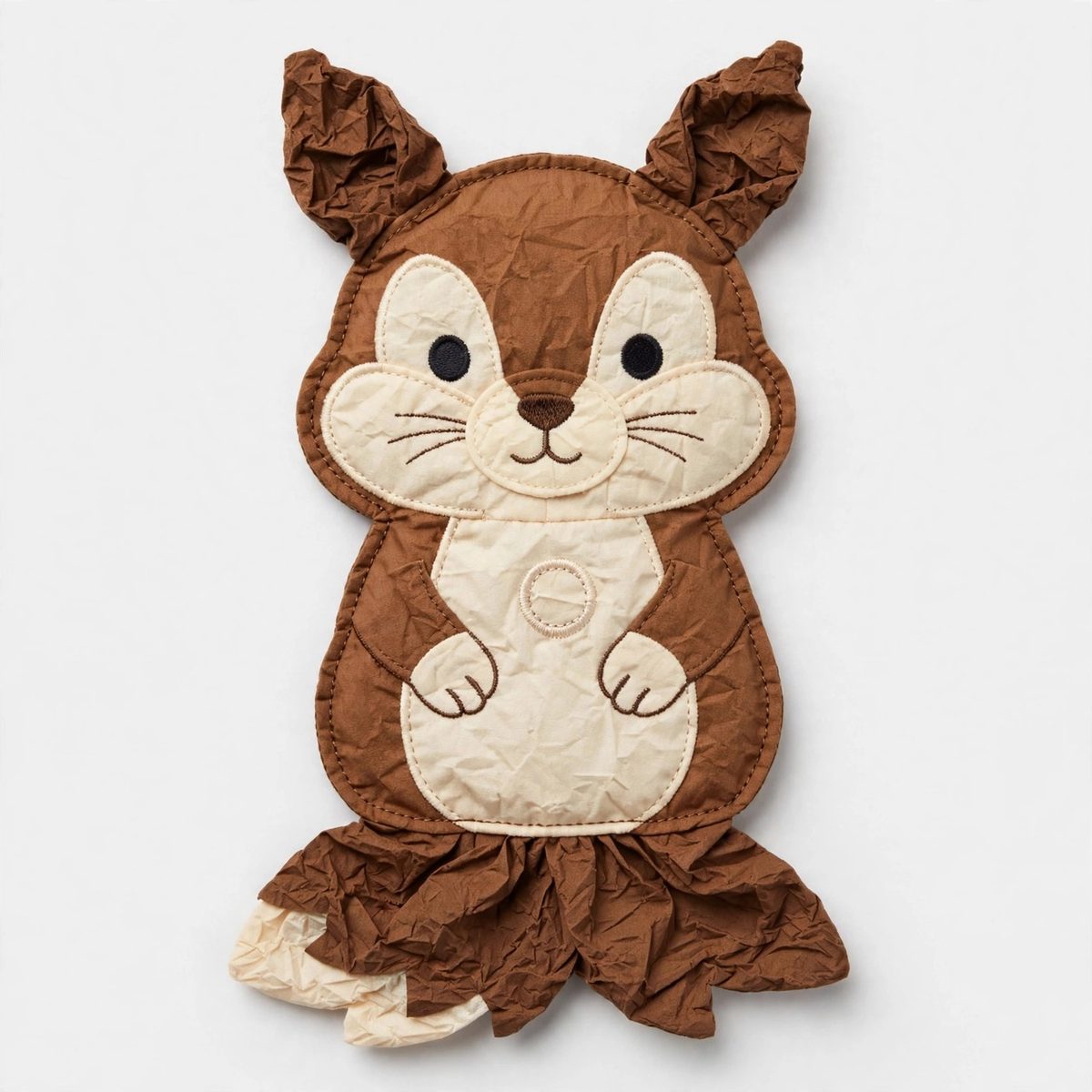 WiggleWhisk No-Stuffing Plush Squirrel