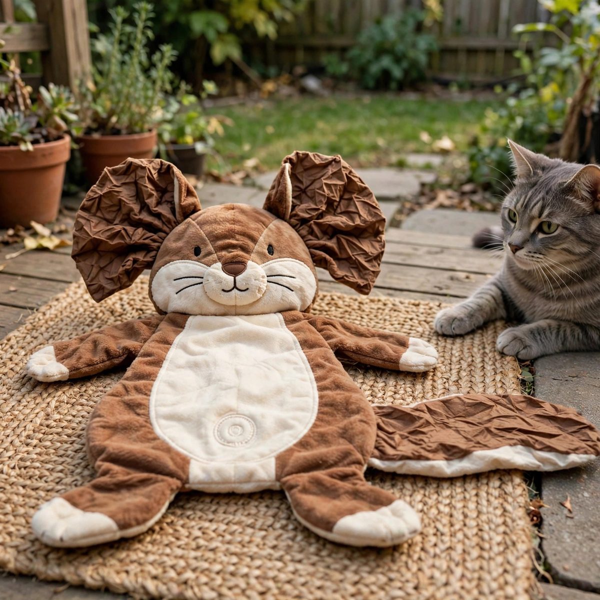 WiggleWhisk No-Stuffing Plush Squirrel — view 4