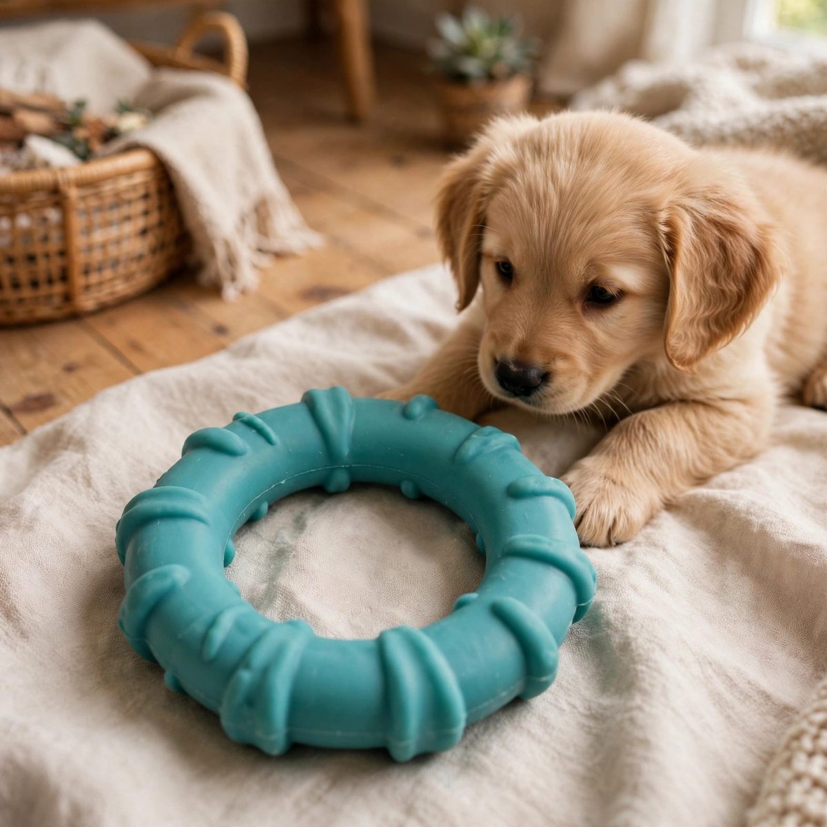 WiggleWhisk Puppy Teething Chew Ring — view 4