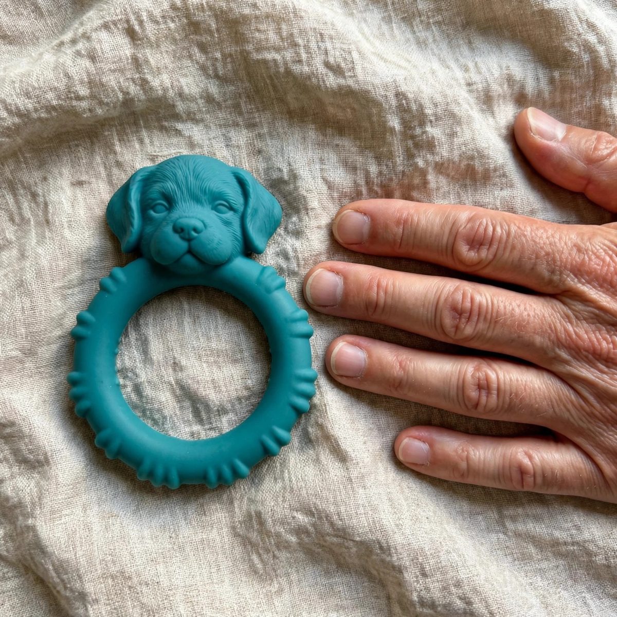 WiggleWhisk Puppy Teething Chew Ring — view 5