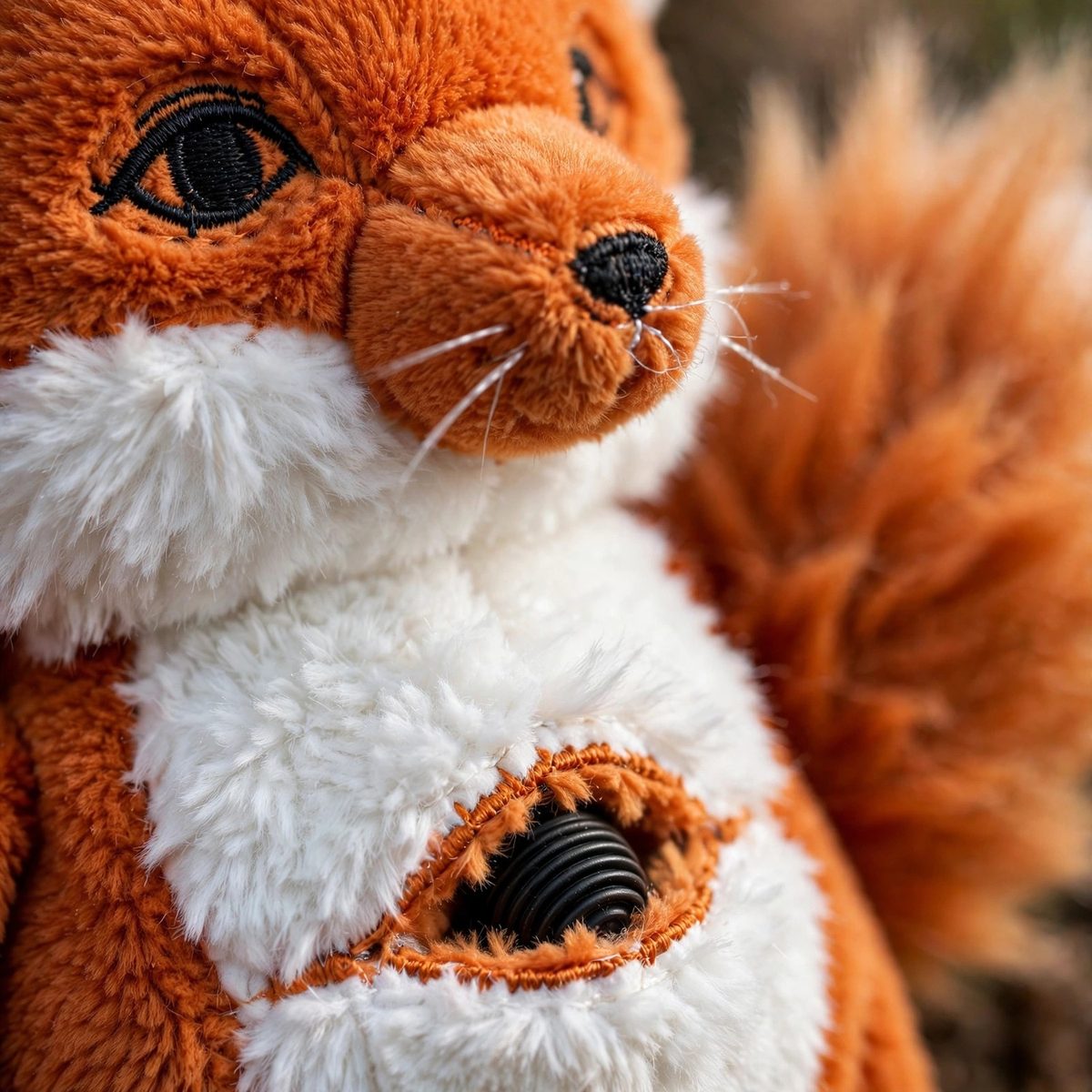 WiggleWhisk Squeaky Plush Fox — view 3